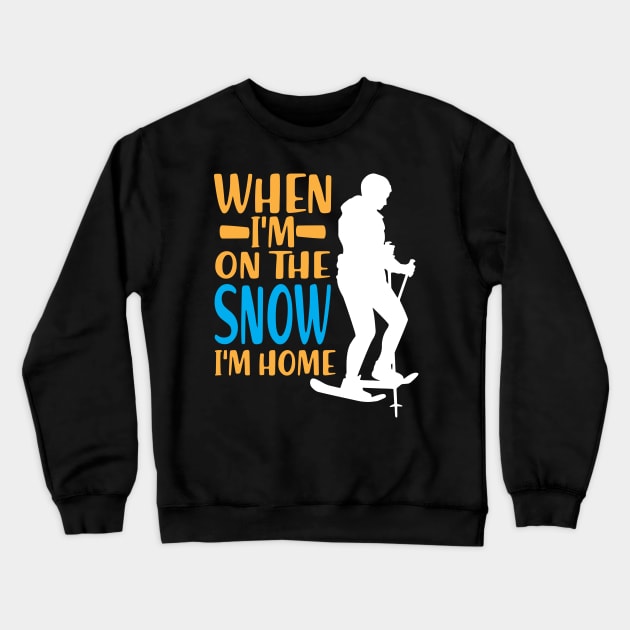 Snowshoe Hiking Crewneck Sweatshirt by maxcode